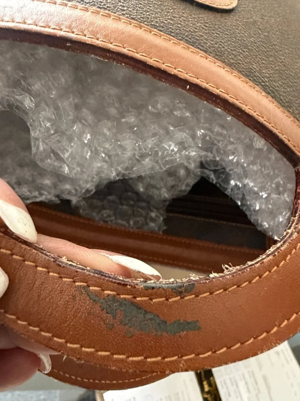 Bally Brown Monogram Tote with Tan Trim authentic